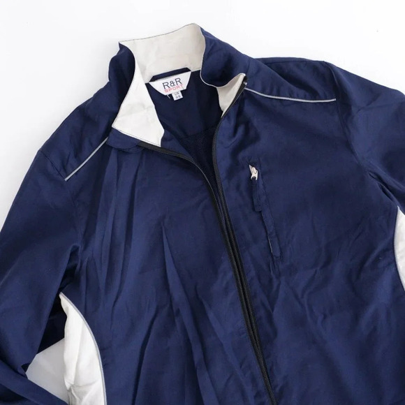 Vintage R&R Navy  Spring/ Fall Jacket Size Large - Picture 10 of 12